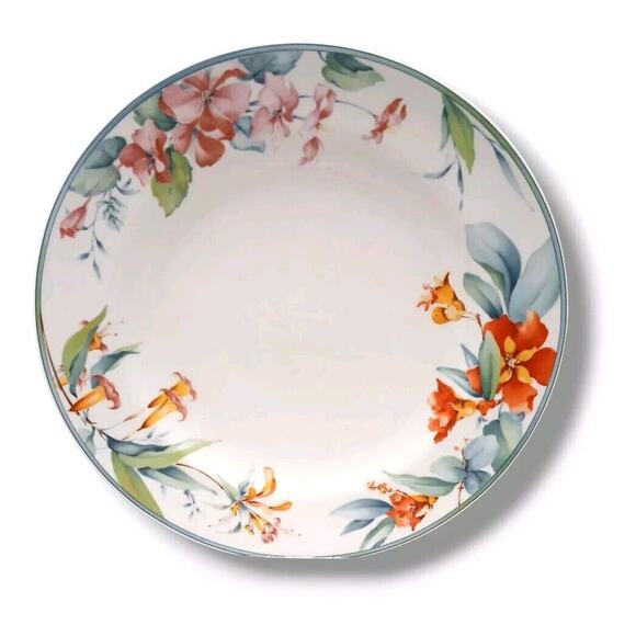 Christopher Stuart Portico 10.5 Dinner Plate Y0244 Replacement Honeysuckle FLORA - Picture 1 of 8